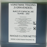 VTR SAE 30 minerale Motorolie 5 ltr