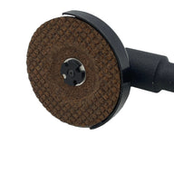 3 inch Accu- Slijptol met  verlengde hals , 12 Volt met 75 mm schijf .