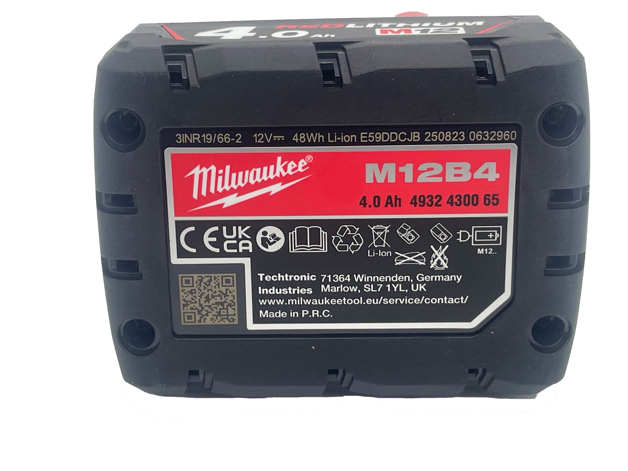 Milwaukee M12 accu B4 4.0 Ah 12 volt
