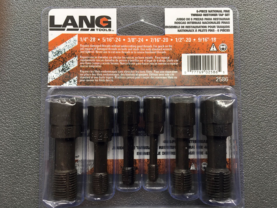 Set UNF draad reparatie tappen 6 dlg